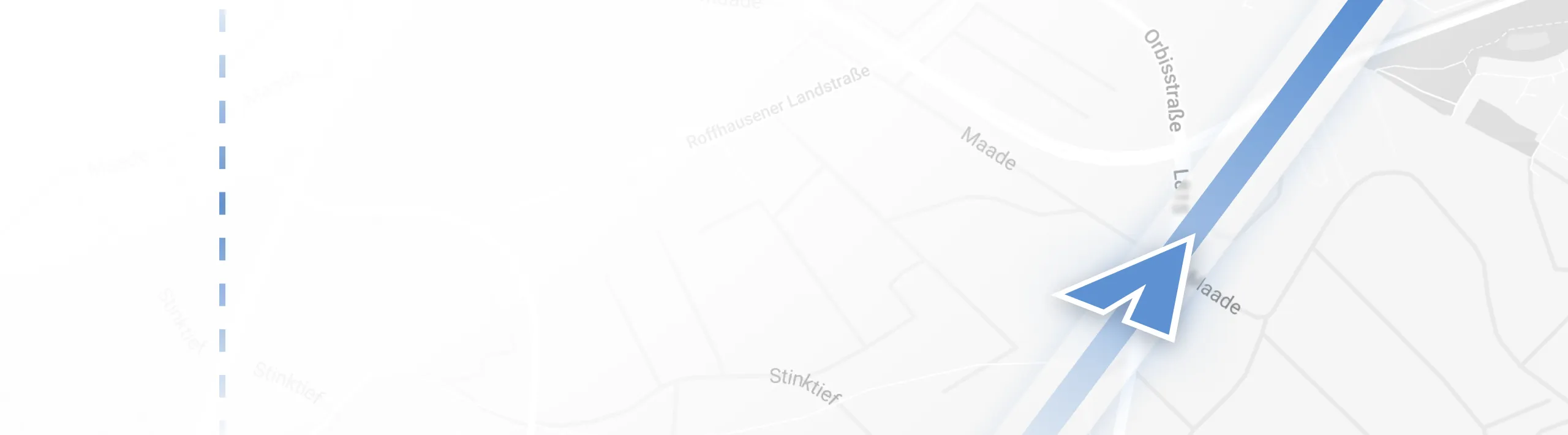 Kartenausschnitt mit Standortmarkierung