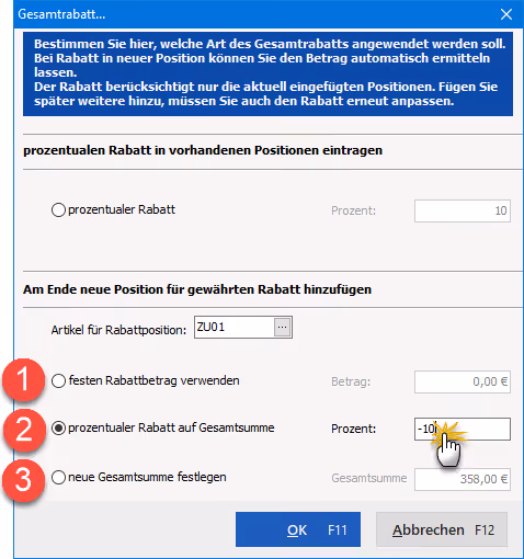 Gesamtrabatt 5