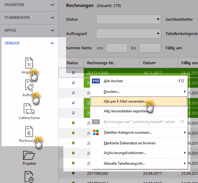 Massenversendung
