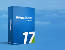Abbildung Produktkarton: orgaMAX Cloud