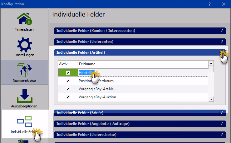 Online- Vorlagen: Definition individueller Felder | orgaMAX Praxistipp