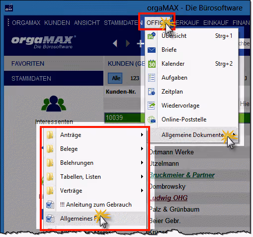 Eigenbelege: Muster-Dokumente aufrufen | orgaMAX Praxistipp