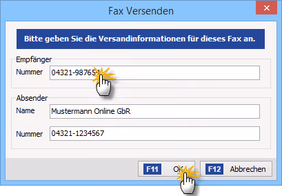 Fax-Versand