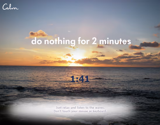 Calm-Anwendung