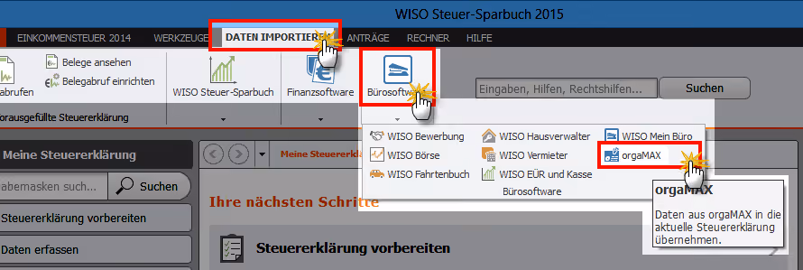Sparbuch-Import
