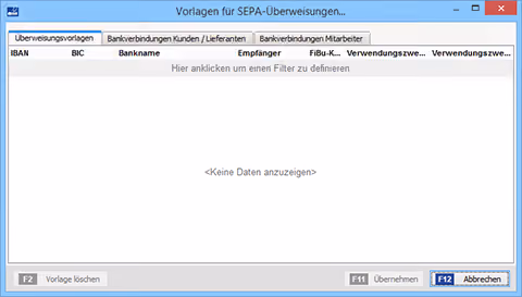 SEPA-Überweisungen