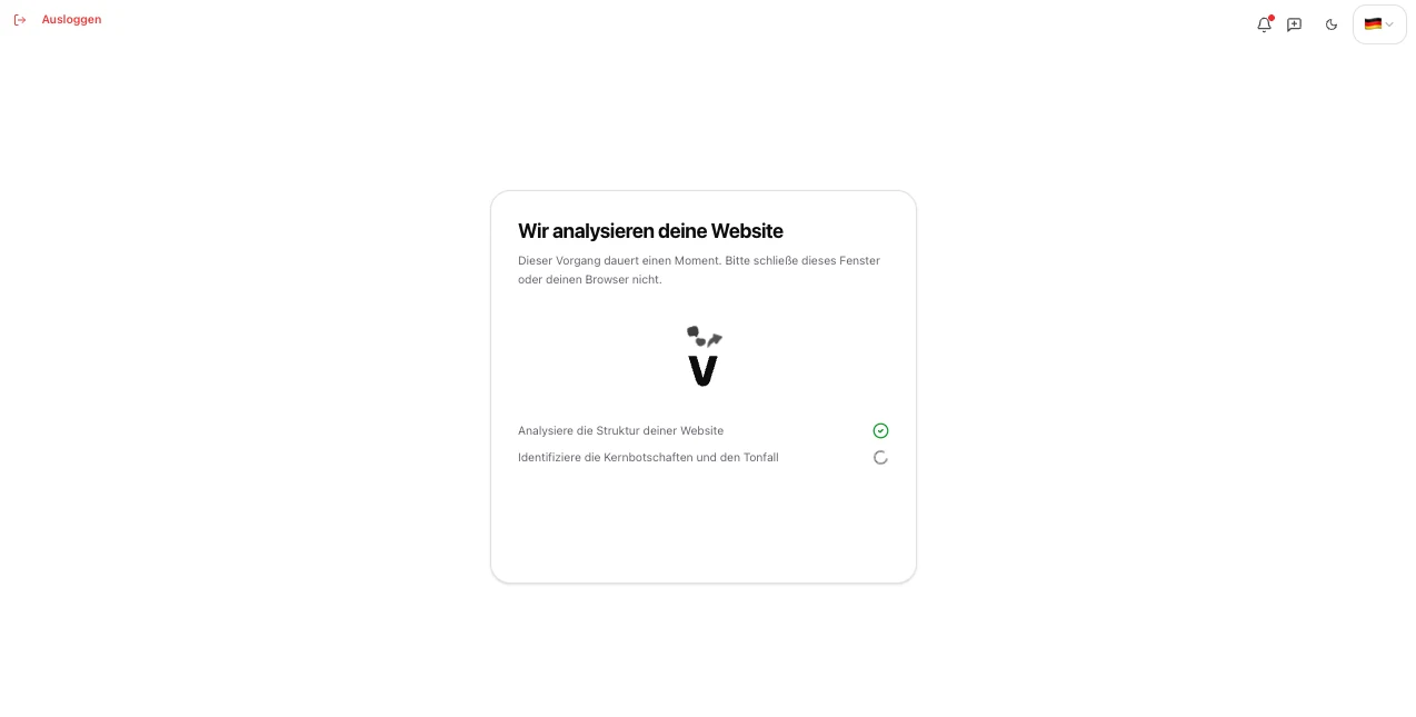ViralSpoon analysiert Struktur, Kernbotschaften und Tonfall der Website