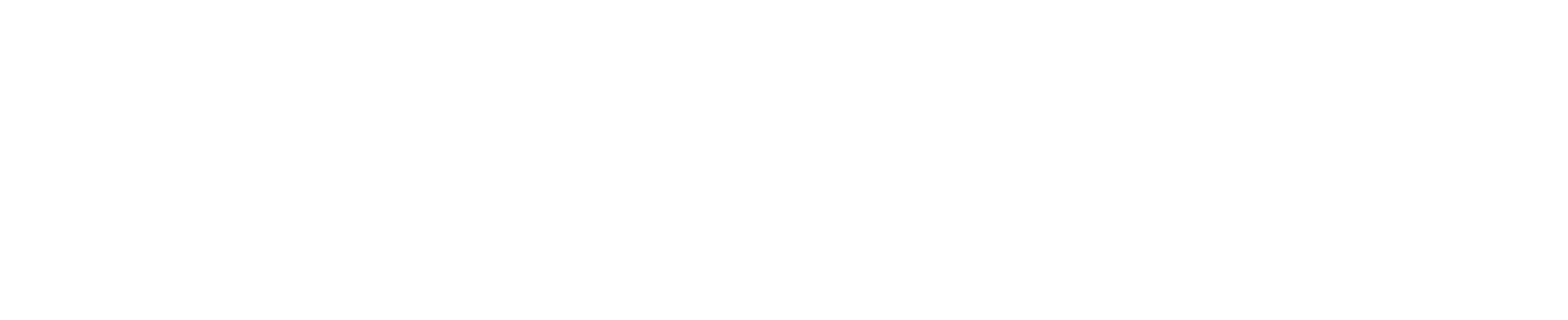 Text logo with round shapes in white colour