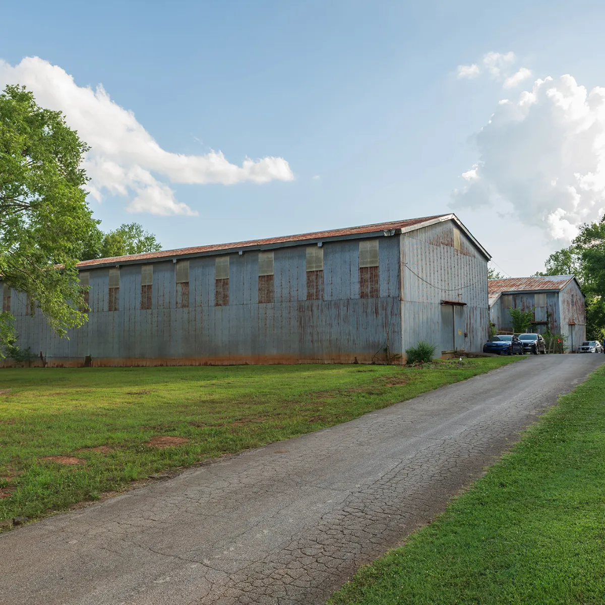 Long side elevation with grass and drive (IMG-3)