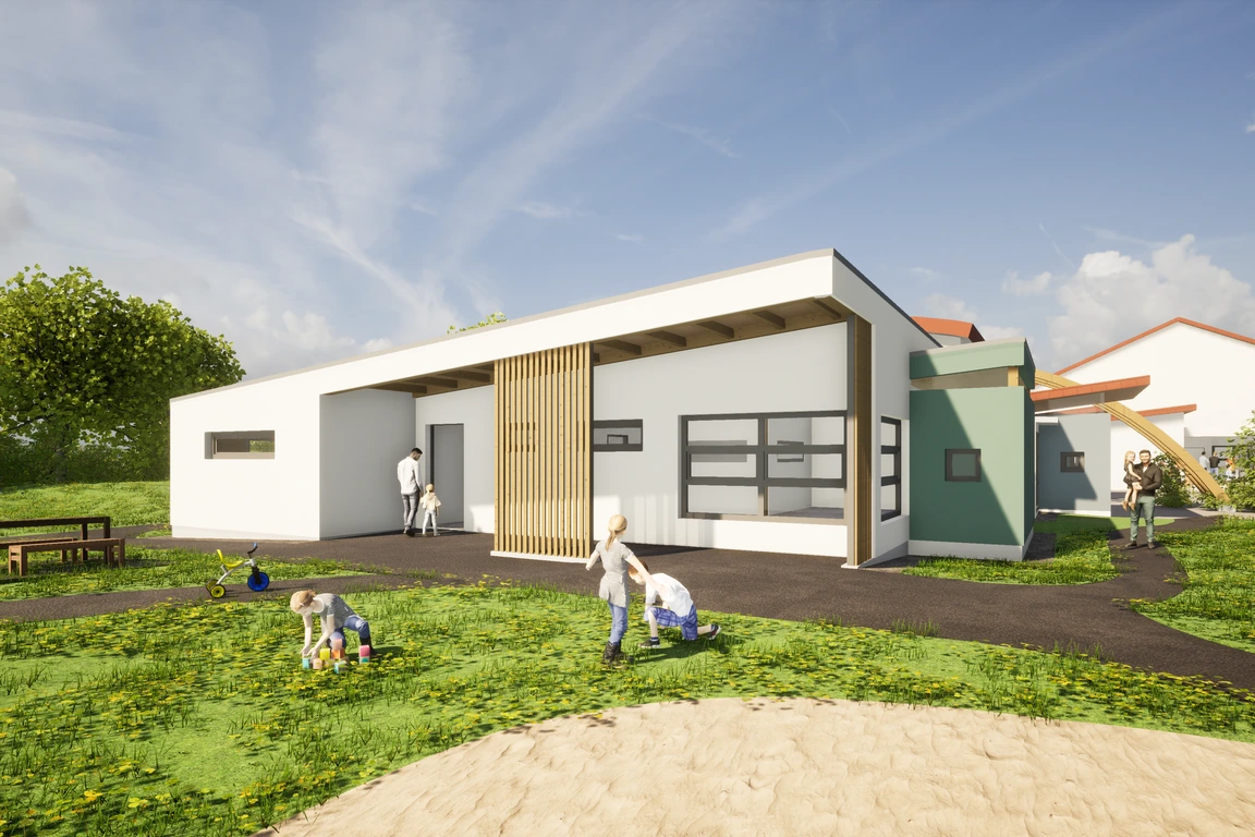 Kindergarten-Zubau in Waldhausen, Niederösterreich