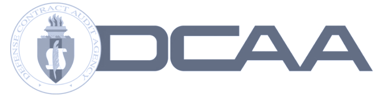 Logo of the Defense Contract Audit Agency featuring a shield with a flame and feather.
