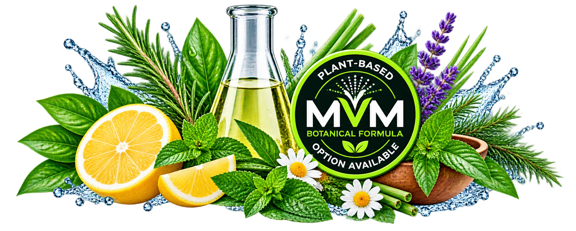 Plant-Bases mosquito misting formula options for MVM automatic mosquito protection systems