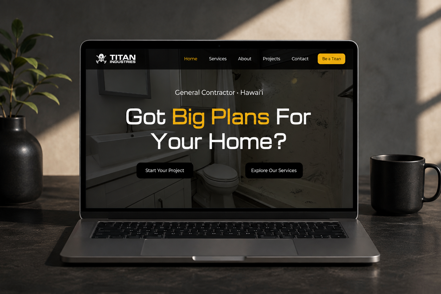 Leads you to the case study for this specific project.