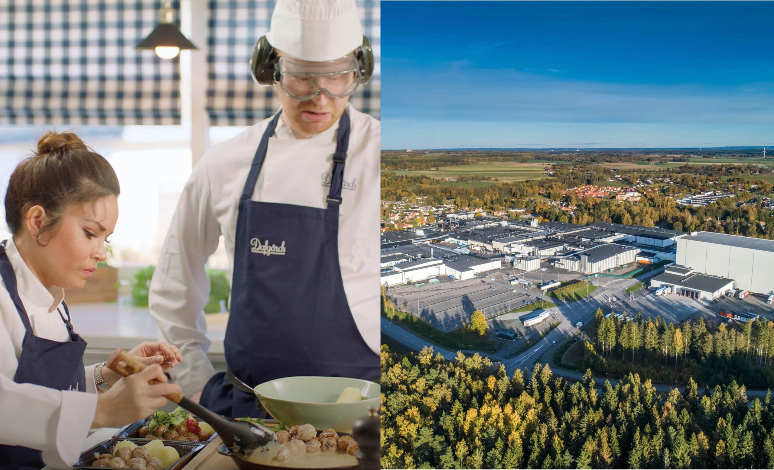 Bildmontage från Dafgårds verksamhet