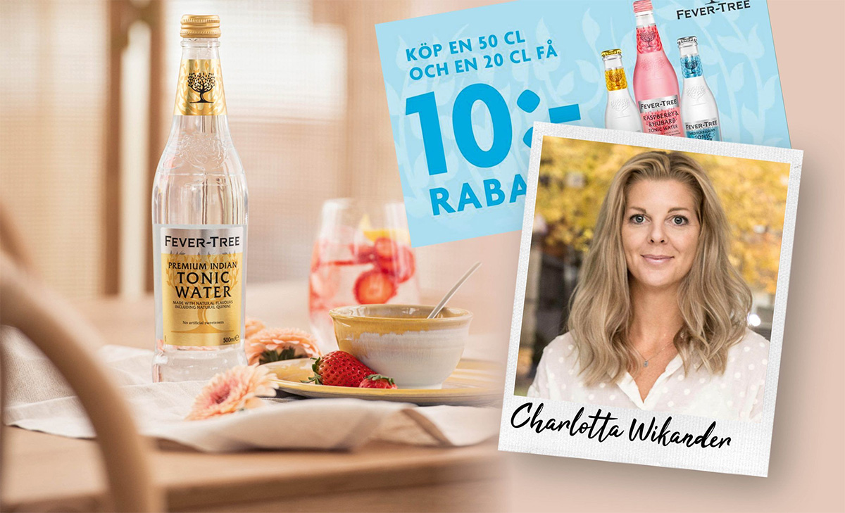 Kampanjbild för Fever-Tree med 10 kronors rabatt