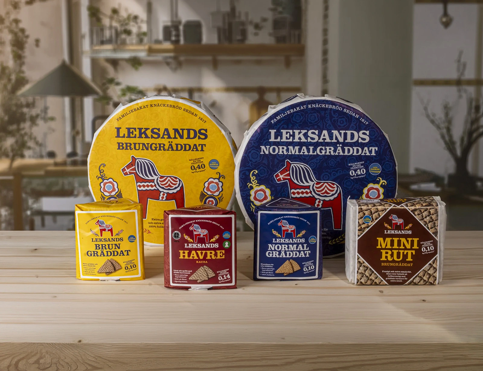 Sortiment av Leksands knäckebröd