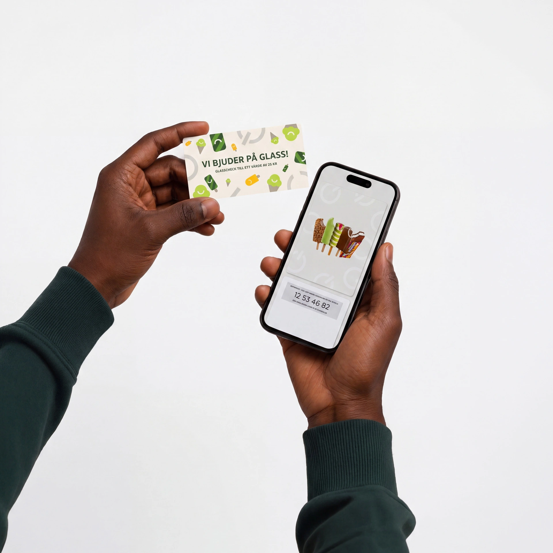 Glasscheck i både tryckt form och som digital check i mobilen