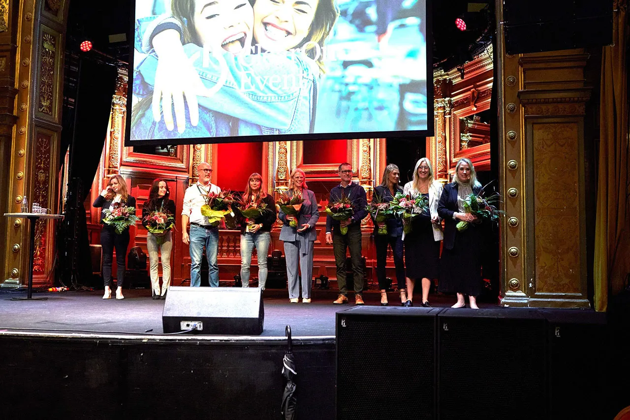 Scen och publik under ett Clearon Event
