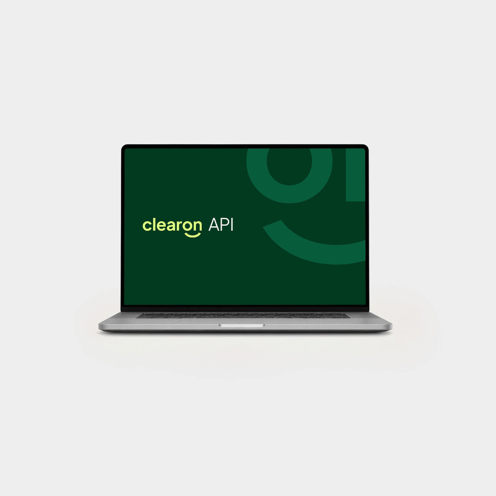 Laptop som visar Clearons API