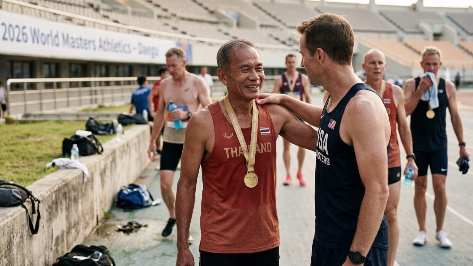 Thai Athlete, 106, Wins Second Gold at 2026 Daegu World Masters Athletics Championships