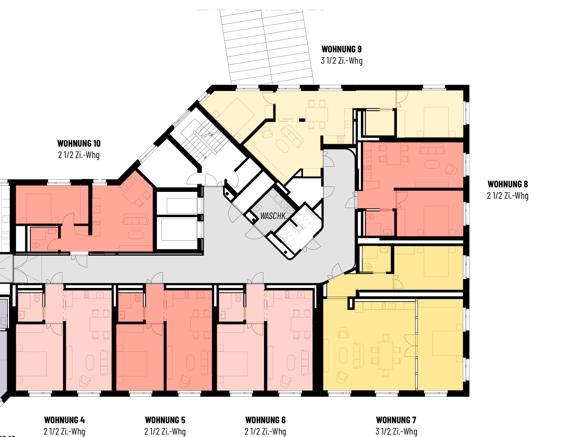 Grundriss Promulins 2. Obergeschoss