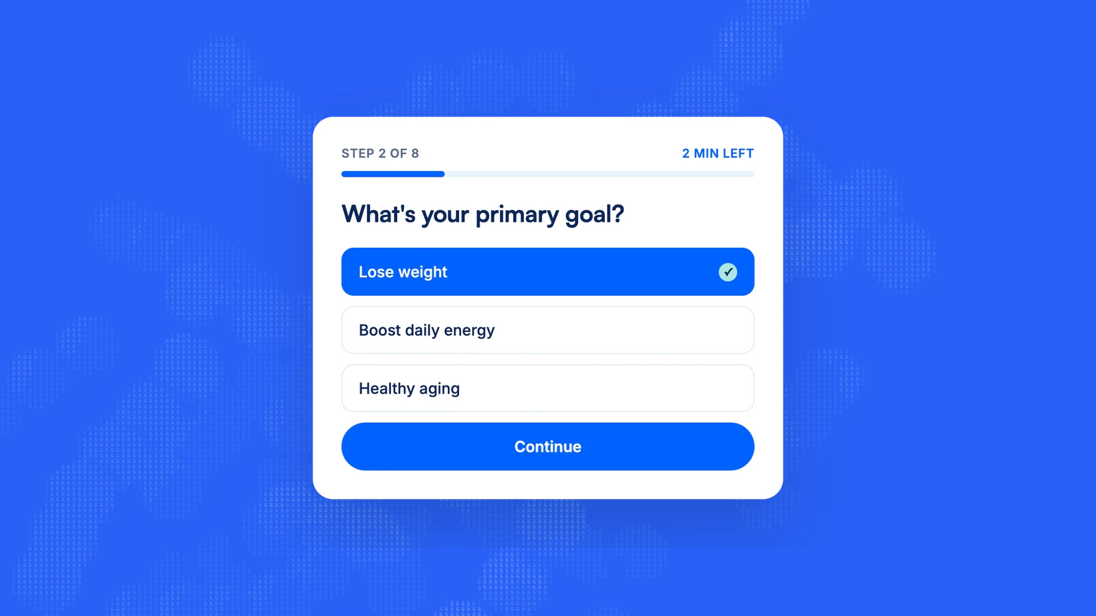 Member completing the Science and Co online health questionnaire