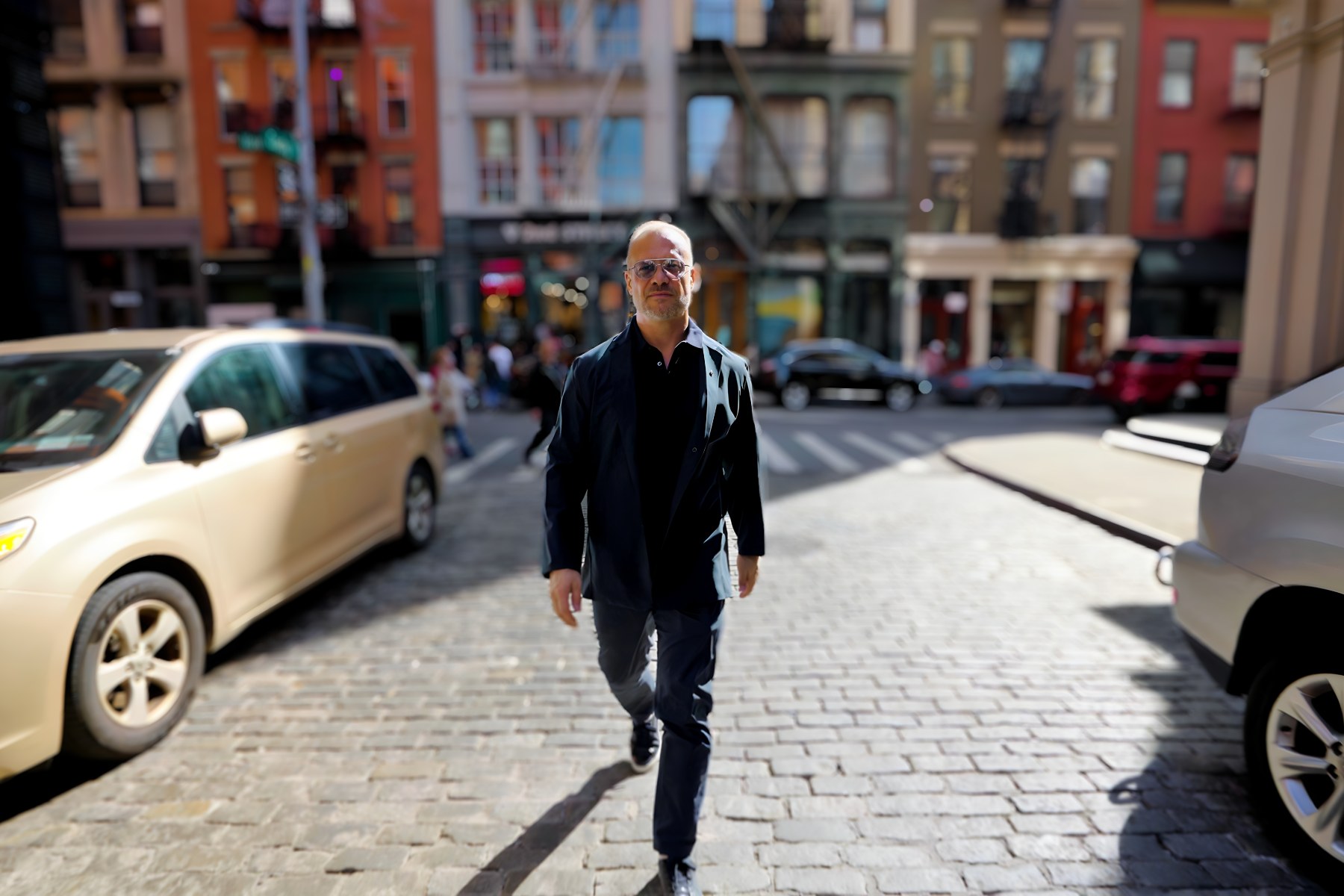 David Allison walking down a city street