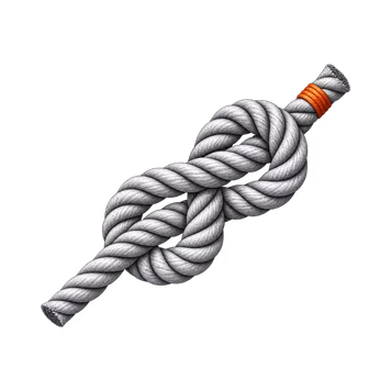 Ilustrace pevně utaženého uzlu jako symbol trvalého vztahu s klienty