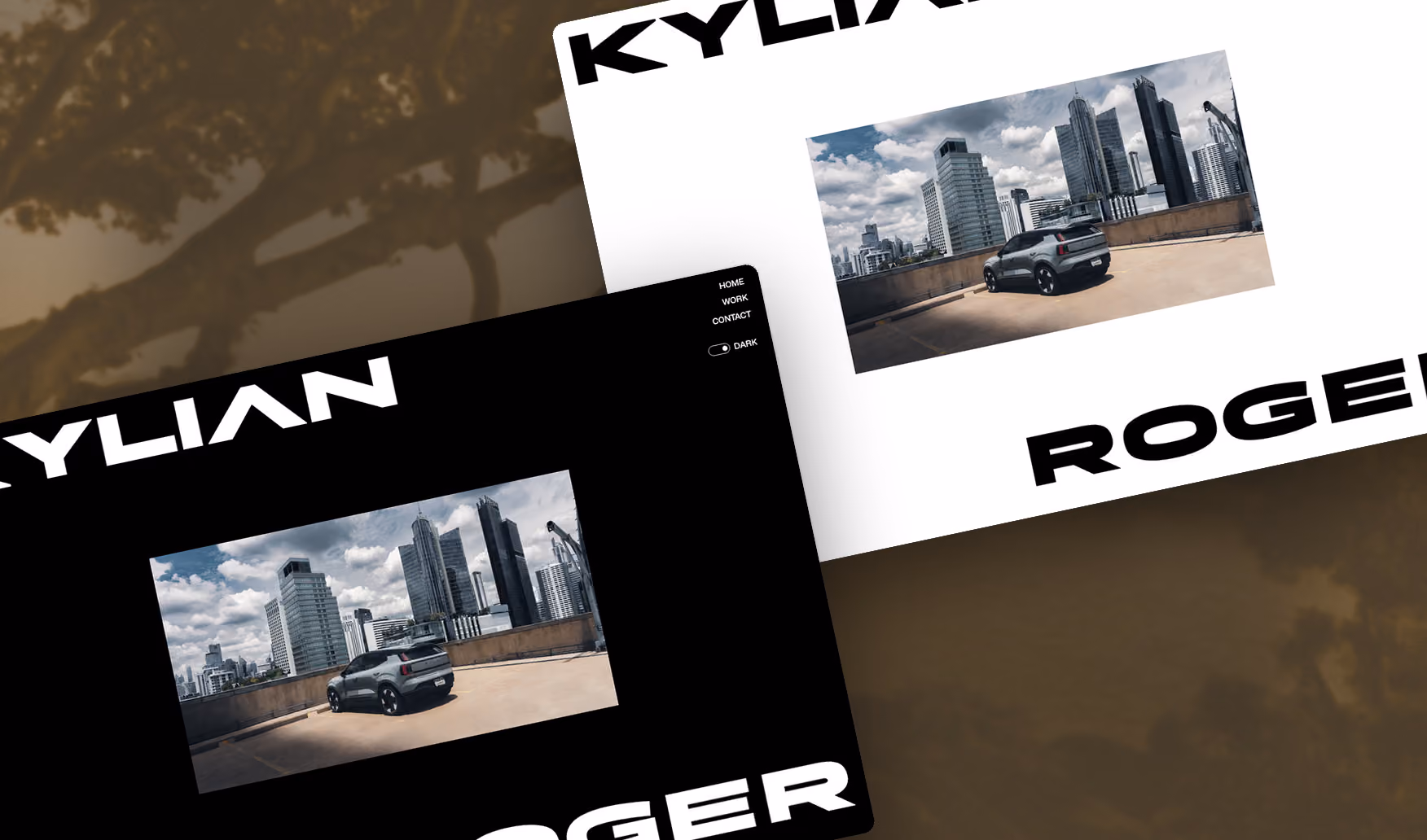 Kylian Roger, mode clair et sombre