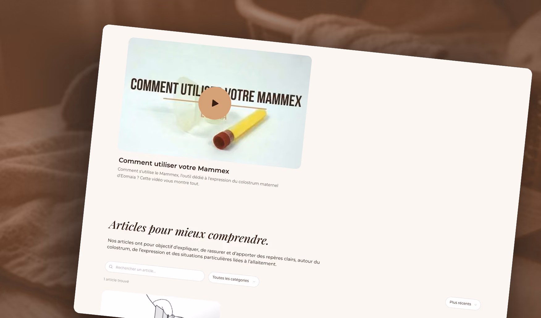 Eomaïa, ressources et CMS