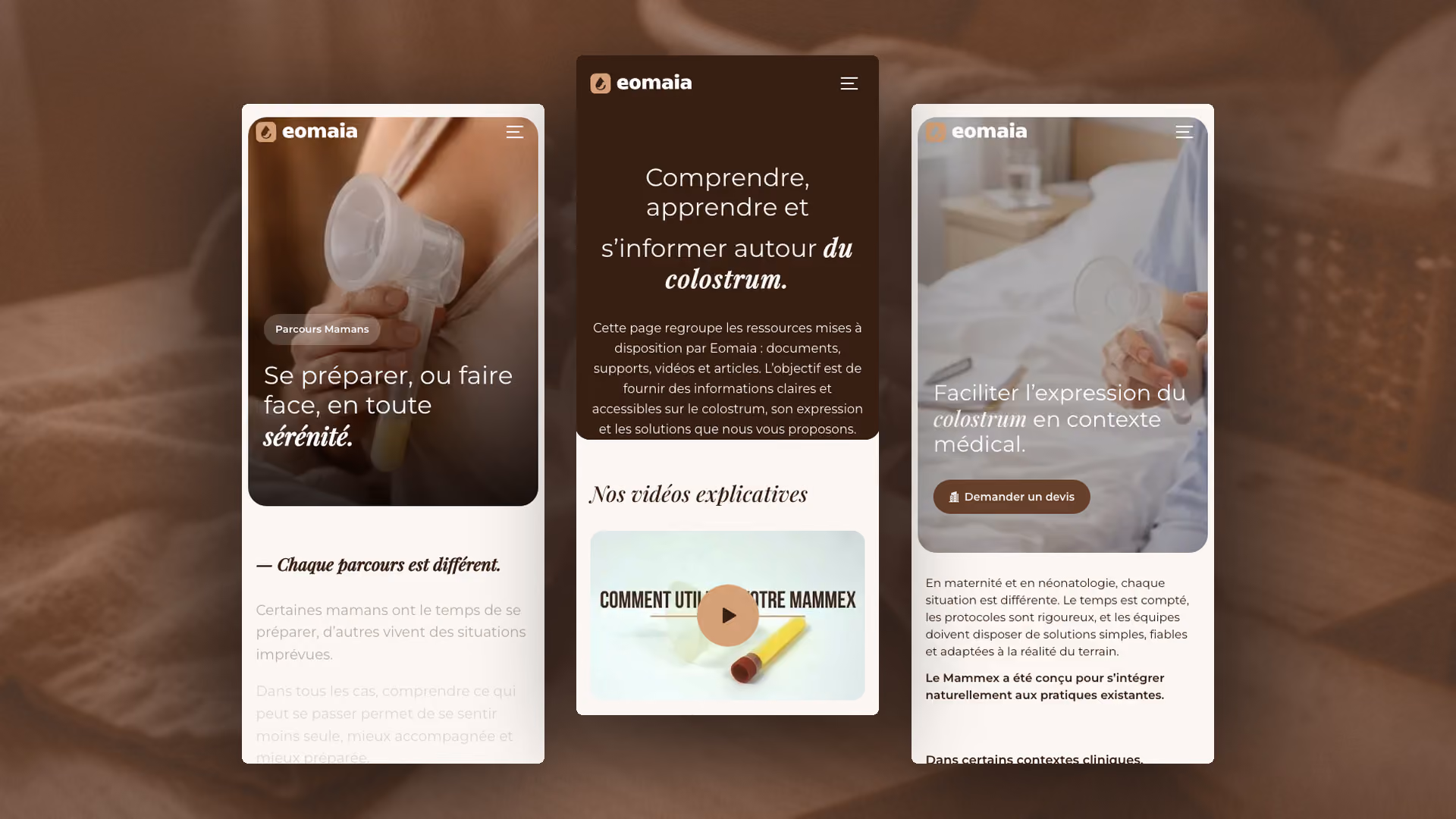 Eomaïa, version mobile