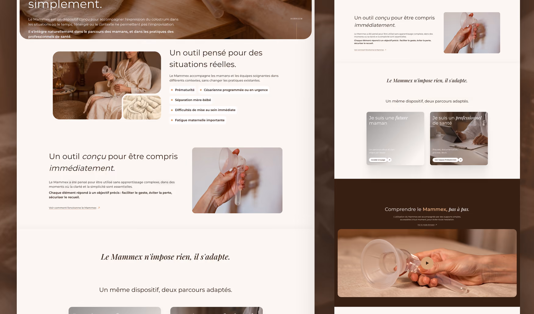Eomaïa, défilement de la page
