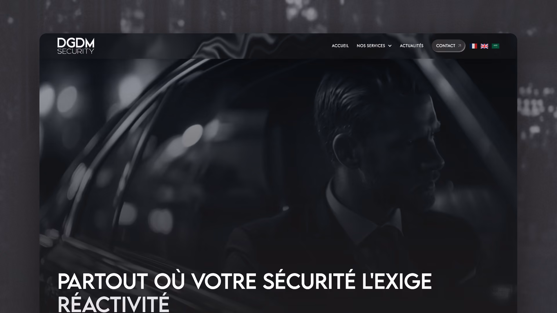 DGDM, page d'accueil