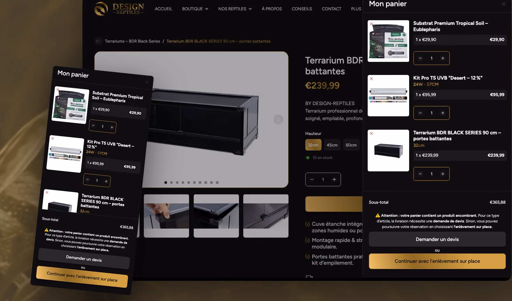 Design Reptiles, construit 4
