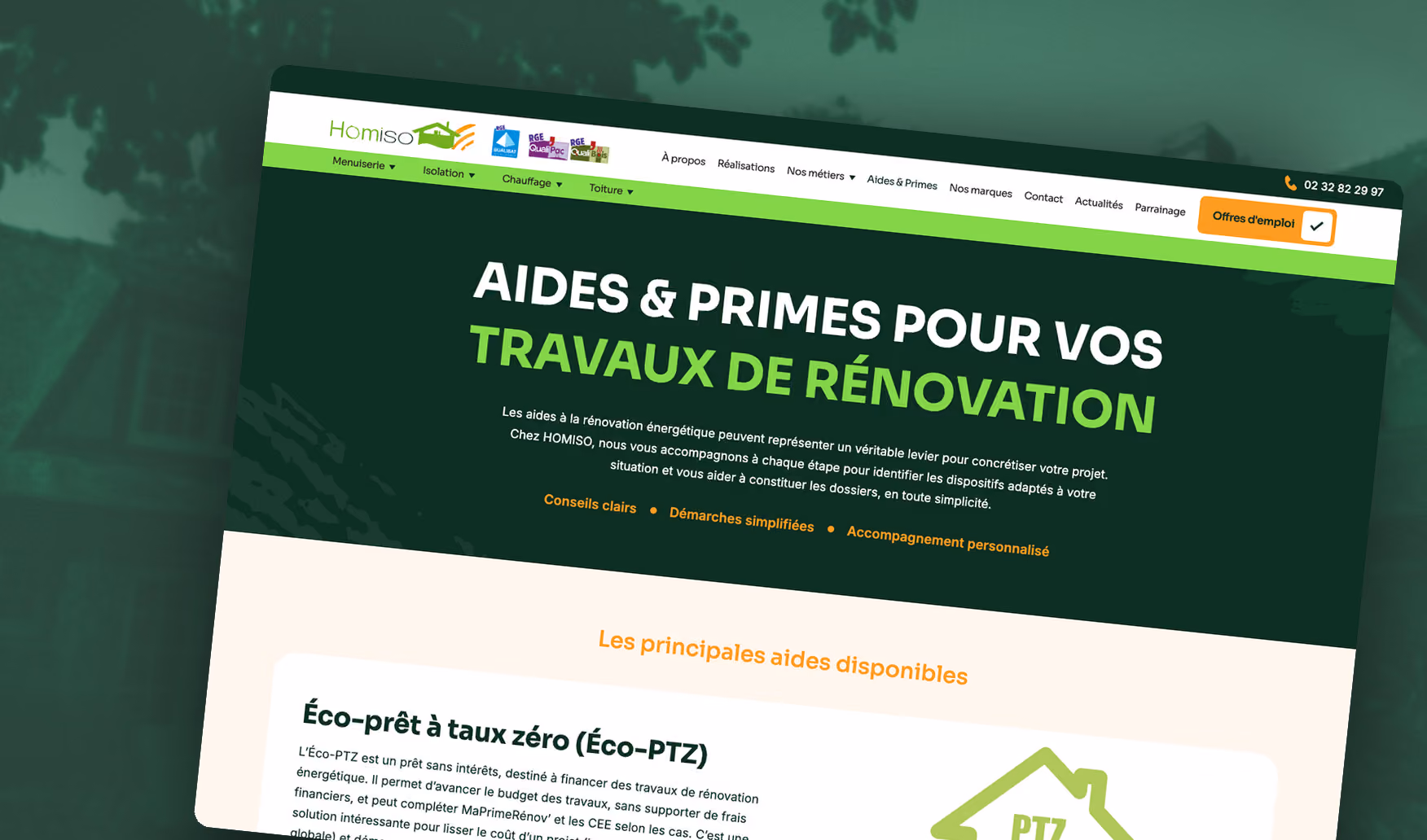 HOMISO, construit 2