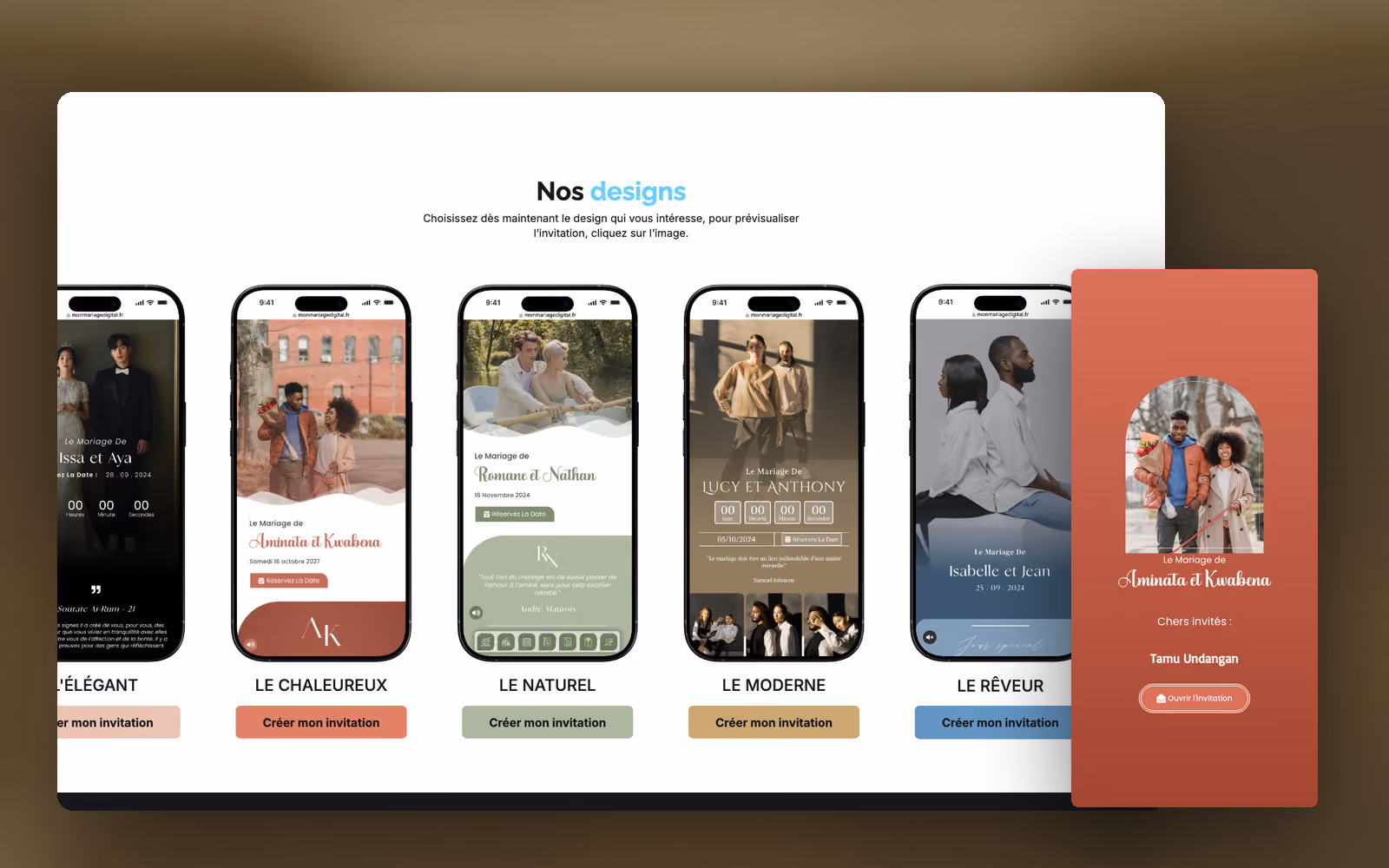 MonMariageDigital, galerie 1