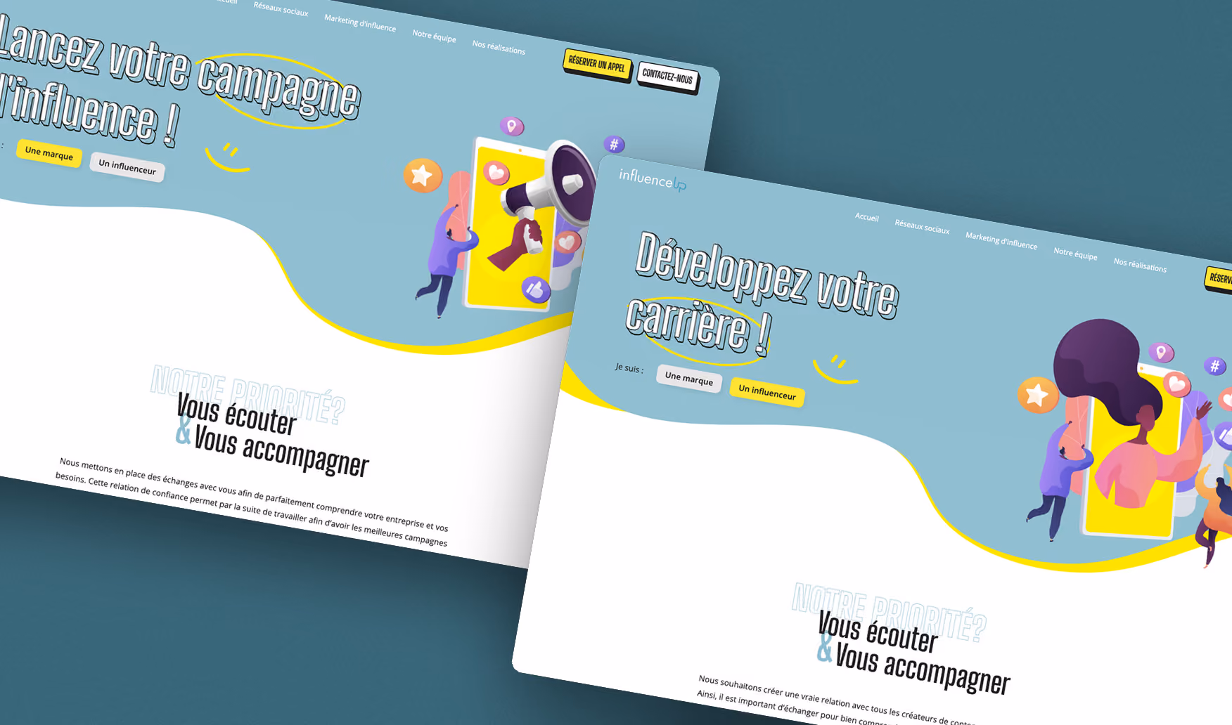 influenceUp, construit 2