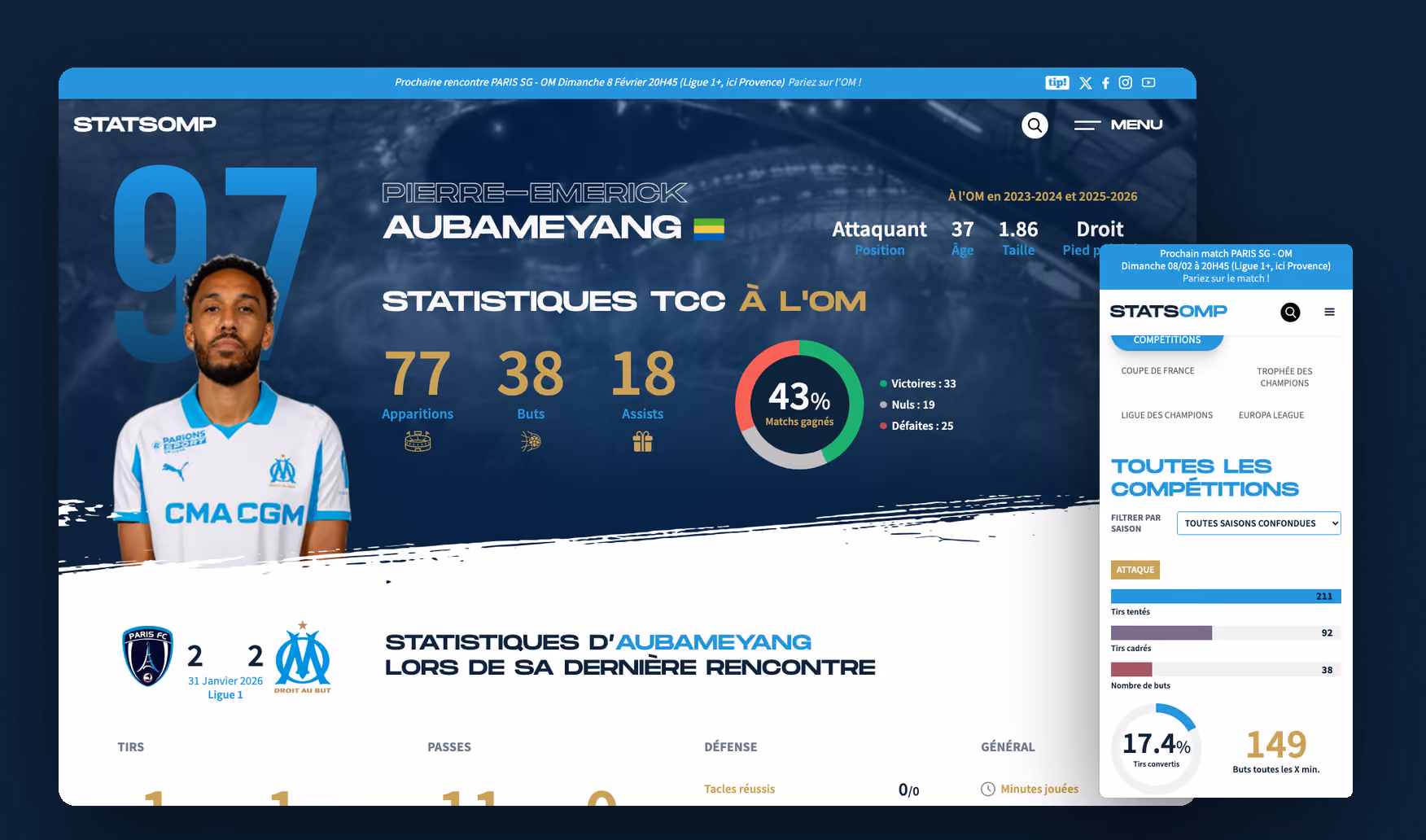 StatsOMP, construit 3