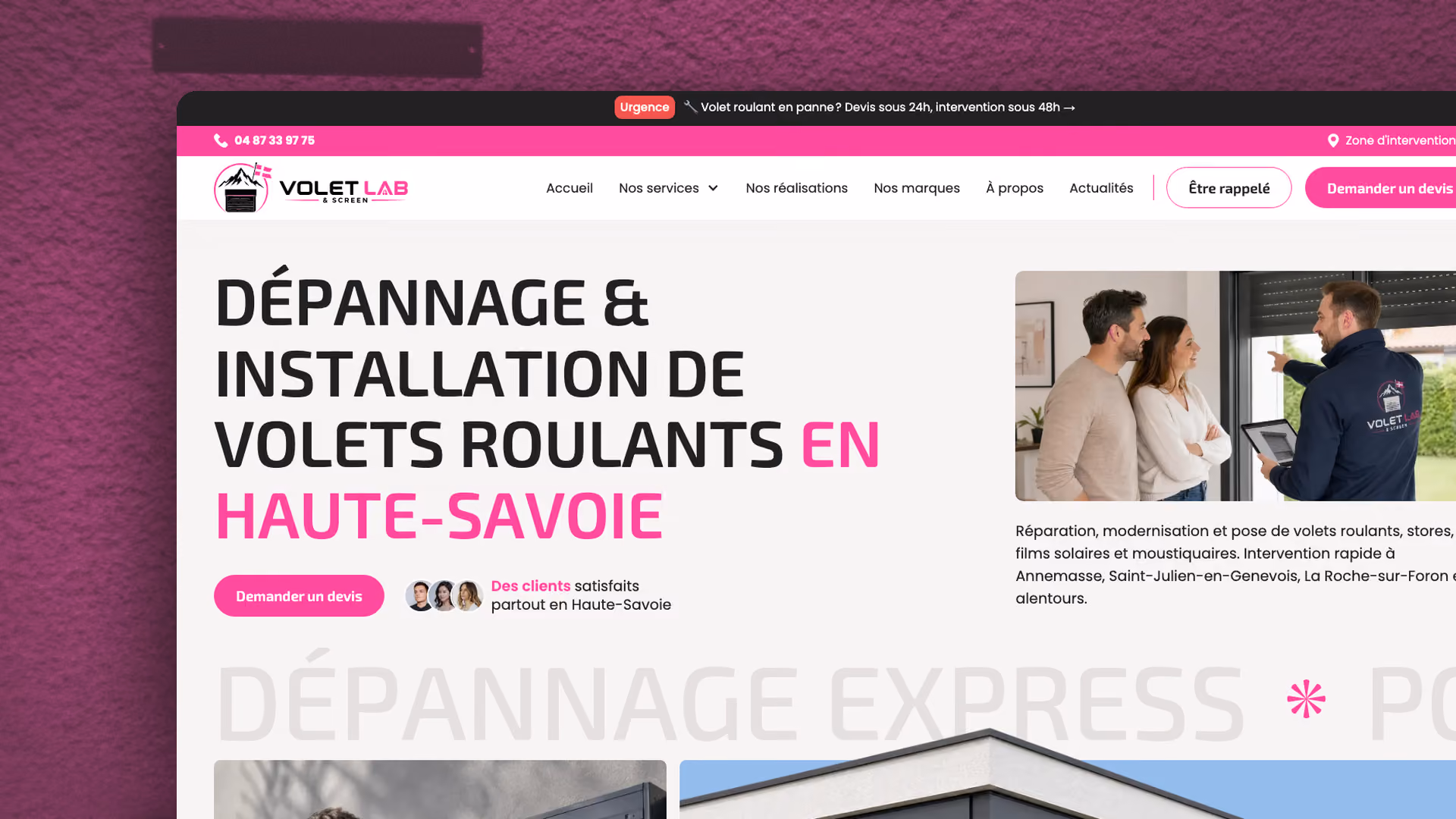 Volet Lab, pleine 1