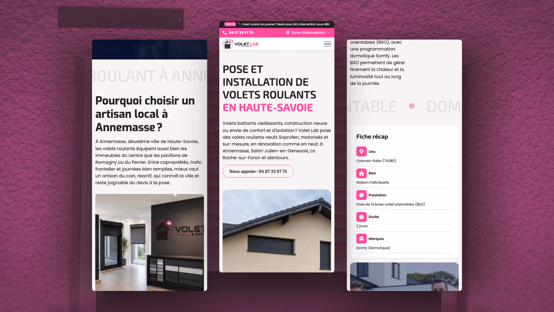 Volet Lab, pleine 2