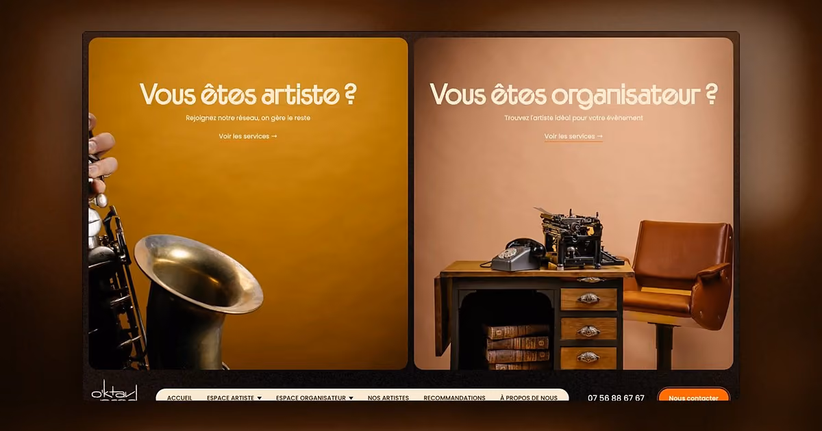 O'KTAV Prod, realisation MuratDesigns