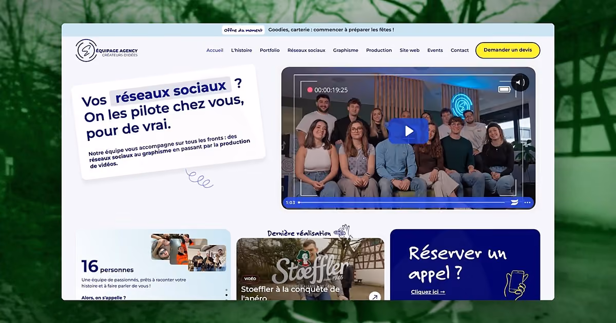 Équipage Agency, realisation MuratDesigns