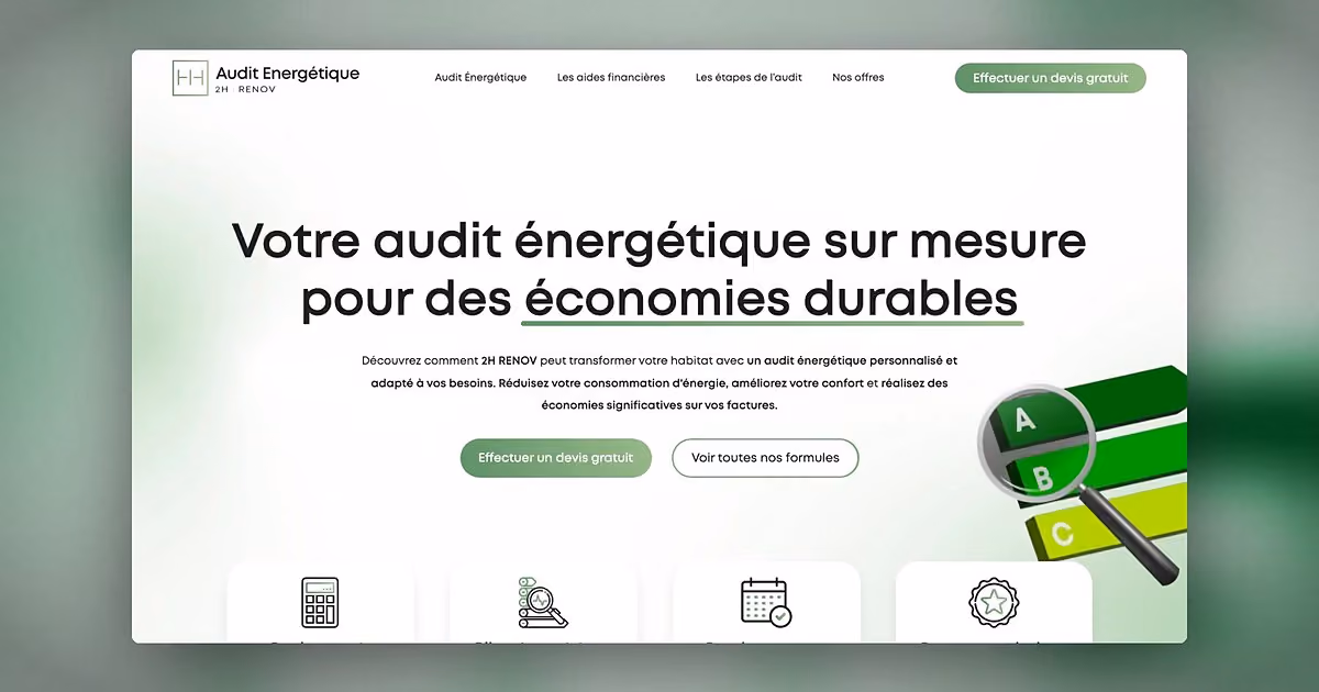 2H Audit Énergétique, realisation MuratDesigns