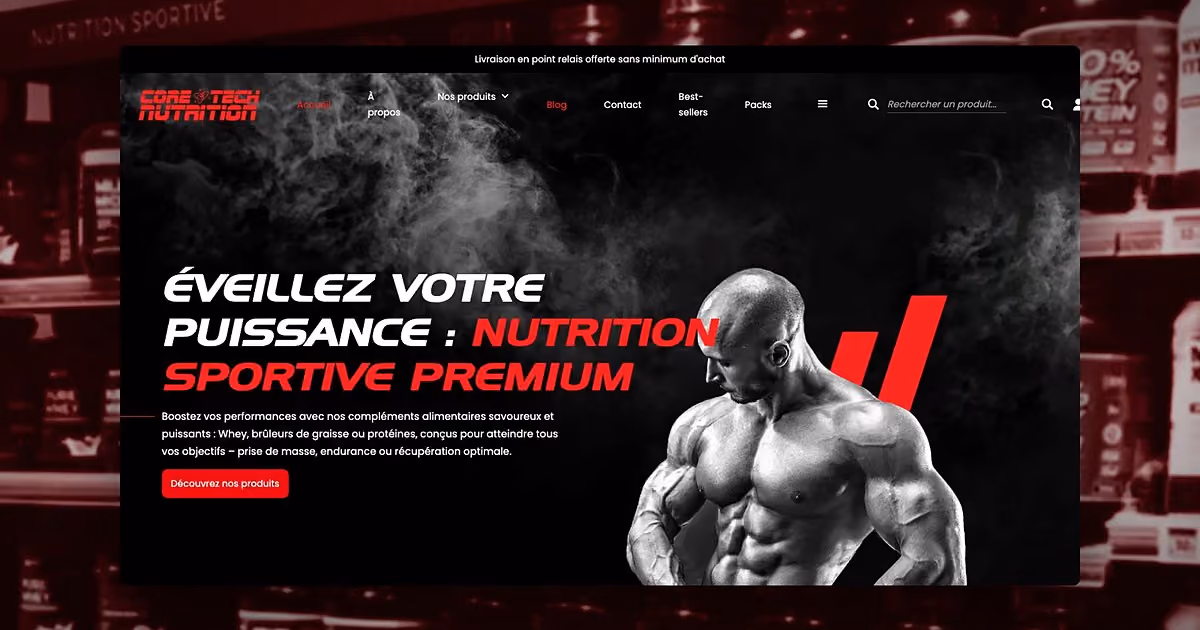 CoreTech Nutrition, realisation MuratDesigns