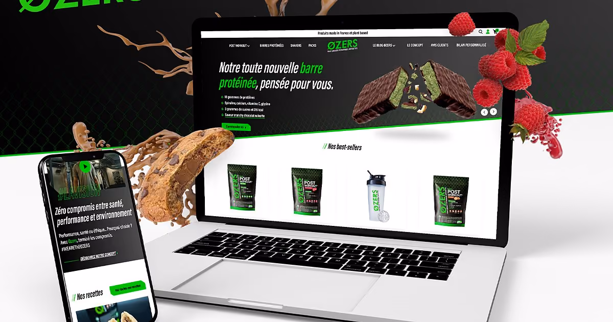 Ozers Nutrition, realisation MuratDesigns