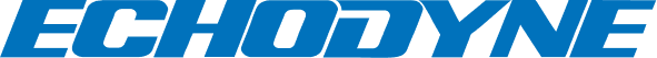 ECHODYNE brand logo in bold blue uppercase letters.