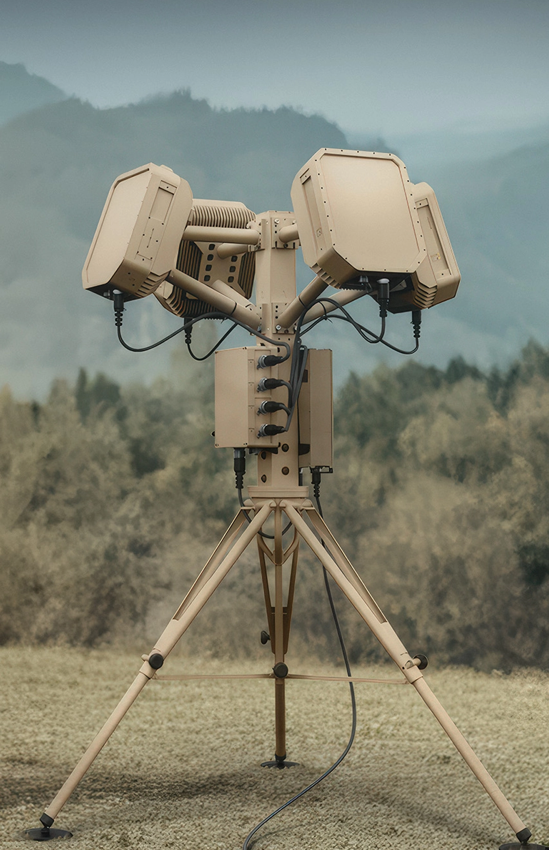 Mounted Echoshield radar devices