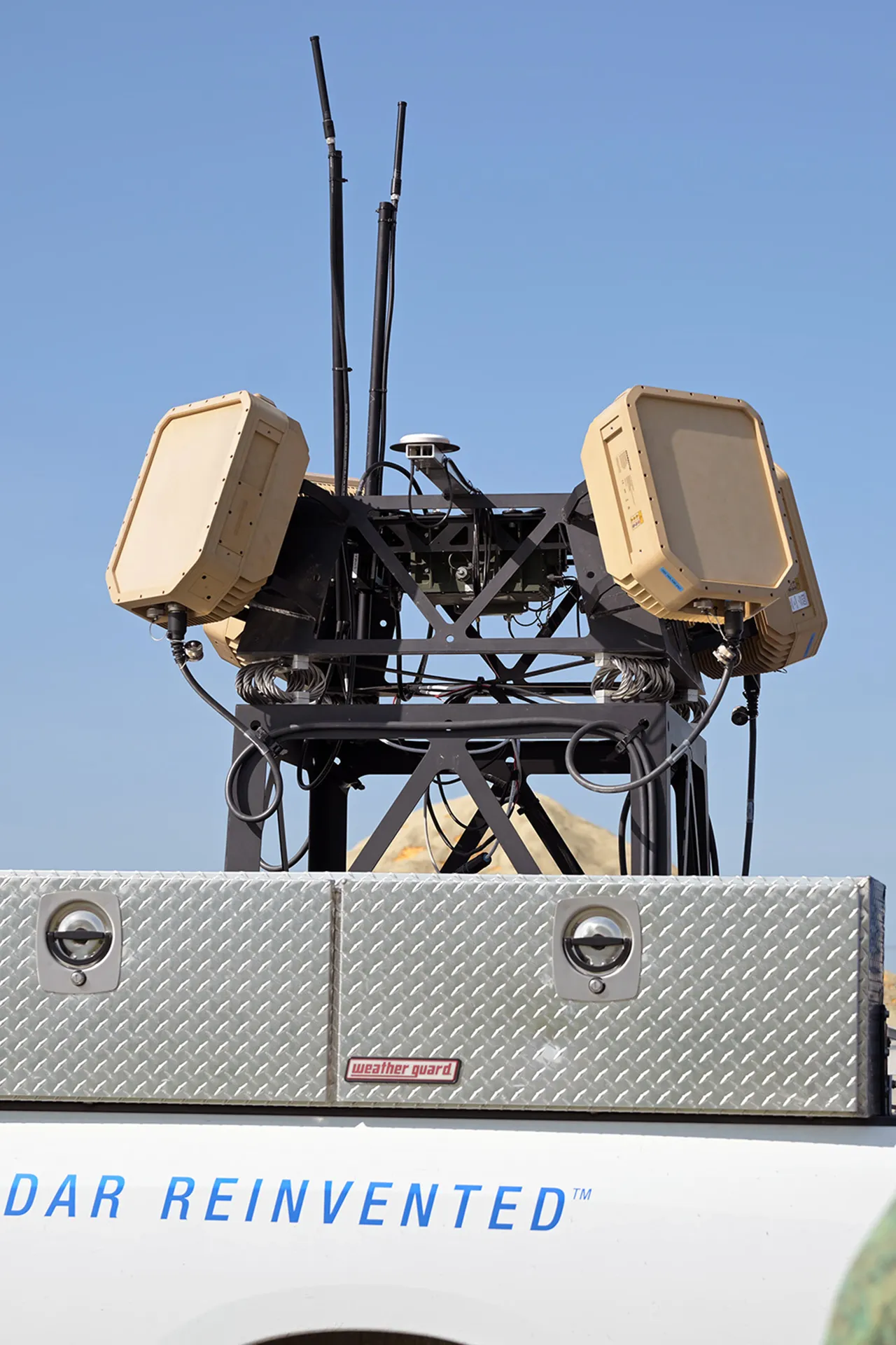 Mounted Echoshield radar devices