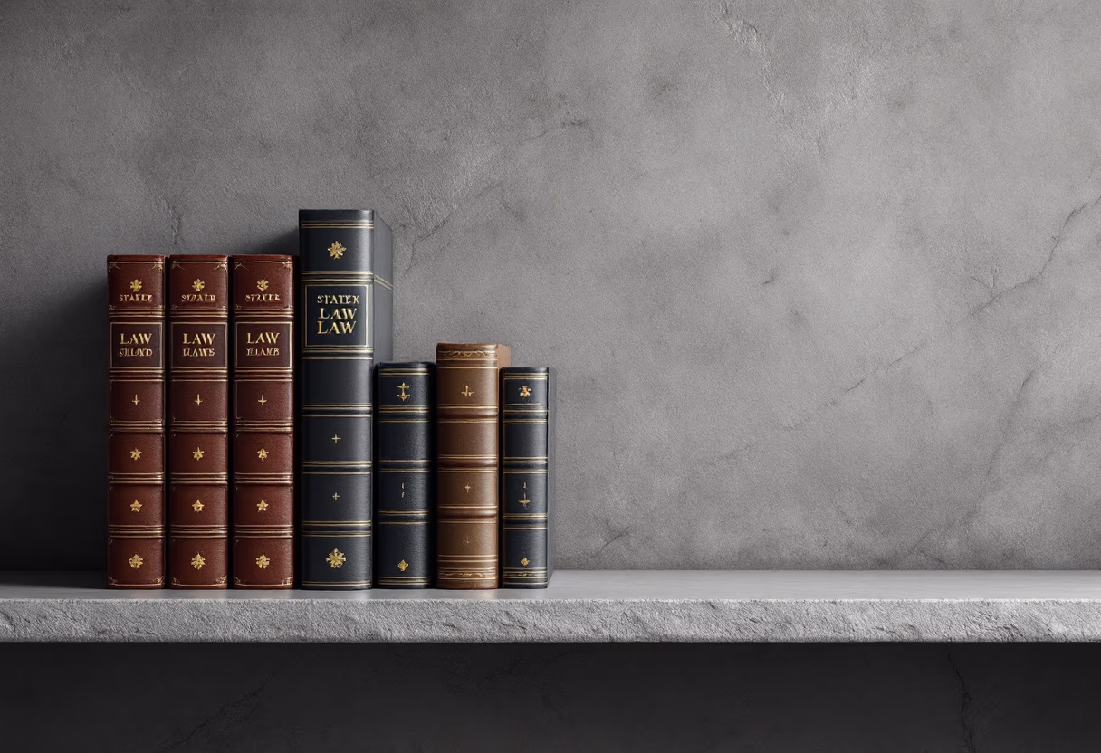 image of law books on shelf