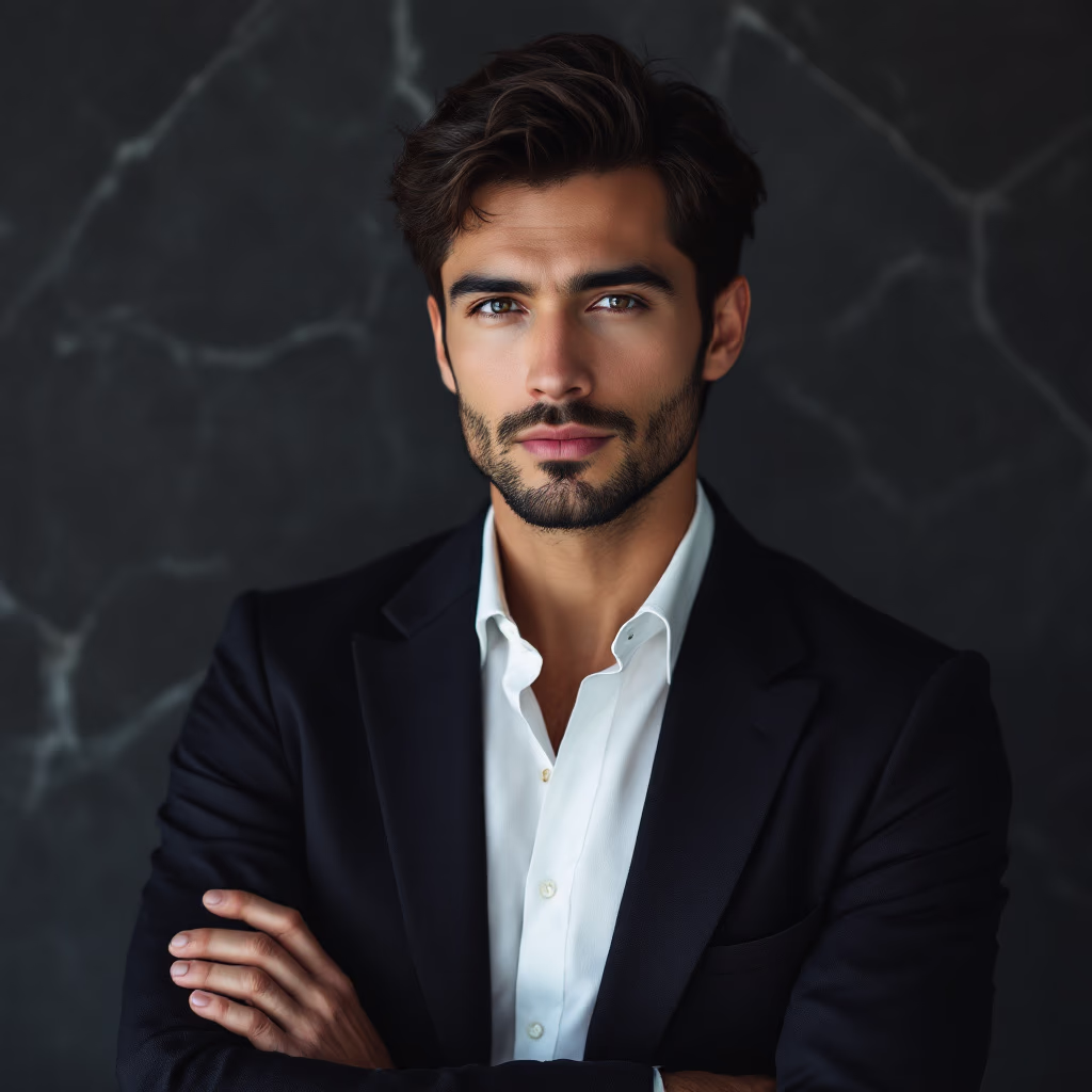 [headshot] image of customer (for a luxury hotel booking service)